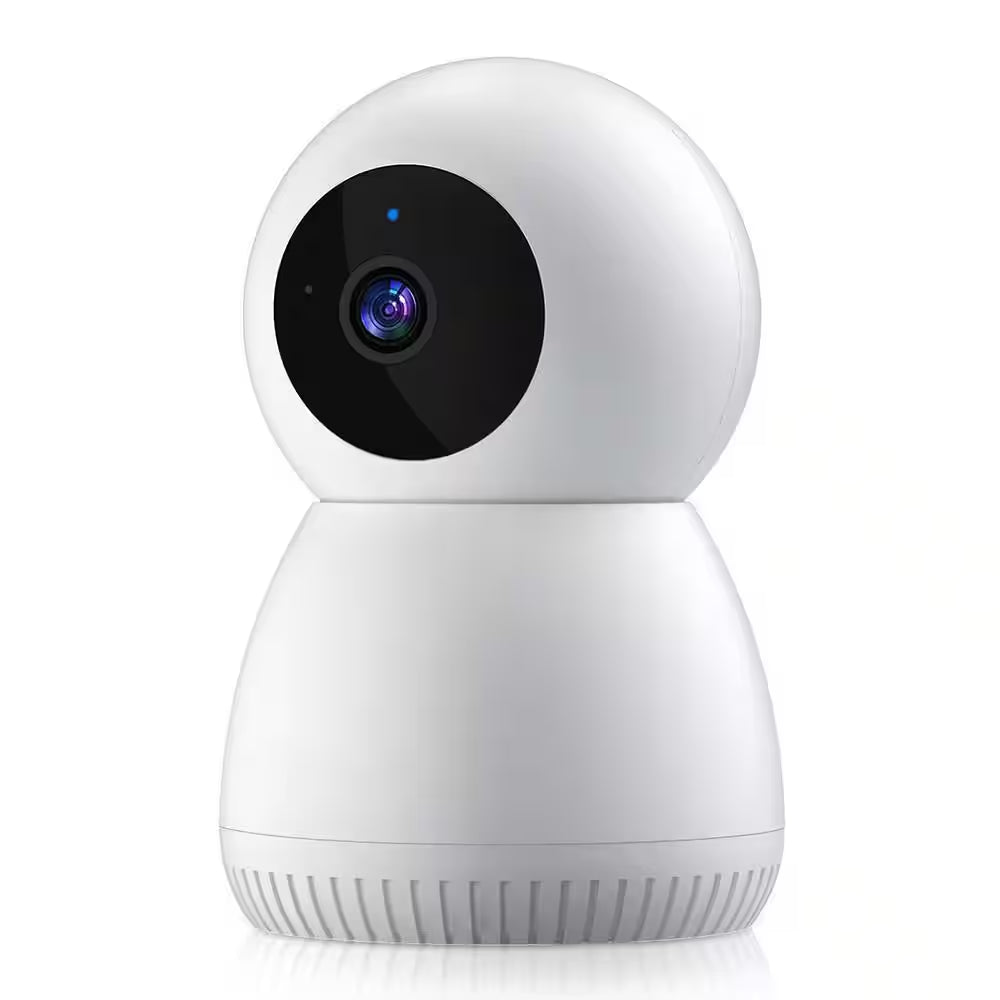 Wired Smart Outdoor Plug-In Security Camera with Night Vision, 24/7 Recording