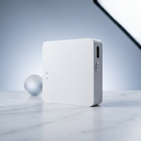 Smart Multi-Mode Gateway, Zigbee 3.0 & Bluetooth Mesh Hub, Tuya Smart Life App Control, Compatible with Alexa & Google Home, 2.4Ghz Wireless Bridge (White) — Studio Shot